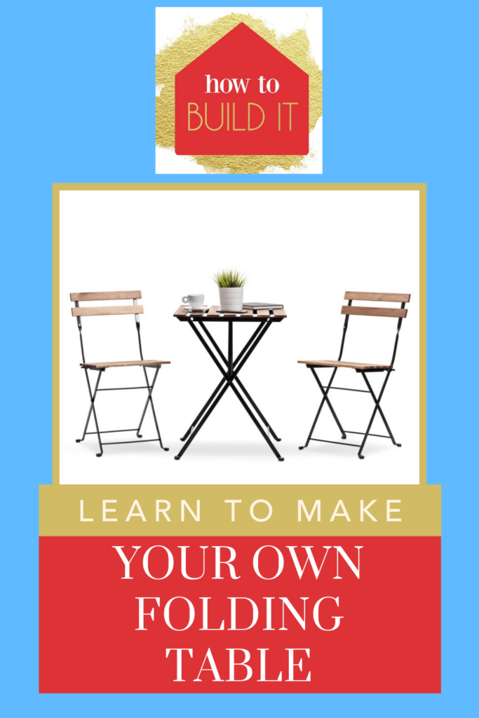 DIY Folding Table How to Make One Using Affordable Means How To