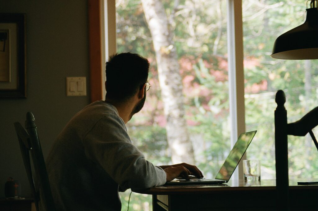 Cloffice Ideas - Man looking out a window